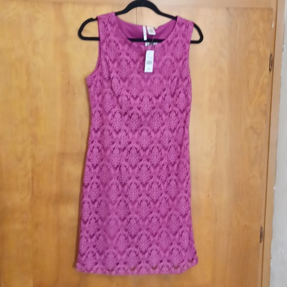Festive Fuchsia Sleeveless Party Dress Size M, NWT